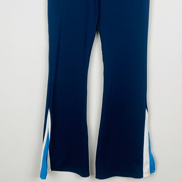 WILO The Label Navy Cobalt Blue Split Flare Leg Athletic Pants, Size S - Picture 3 of 12